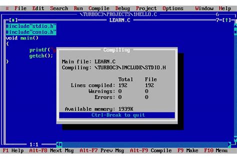 Download turbo c++ - 1. Keyboard is not working only for Turbo C++. 2. How to run (16-bit) .exe files output by Turbo C++? 3. How to pass Command Line Arguments in Turbo C++? 4. Unable to Open Include File 'STDIO.H' 5. After sometime, mouse pointer is getting stuck! Not in the list. Ask in comment section.